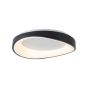 InLight Πλαφονιέρα οροφής LED 72W 3CCT by tuya από μαύρο μέταλλο και λευκό ακρυλικό D:52cm 42033-Black